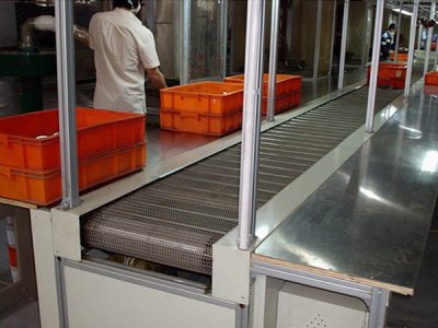 不锈钢网带流水线